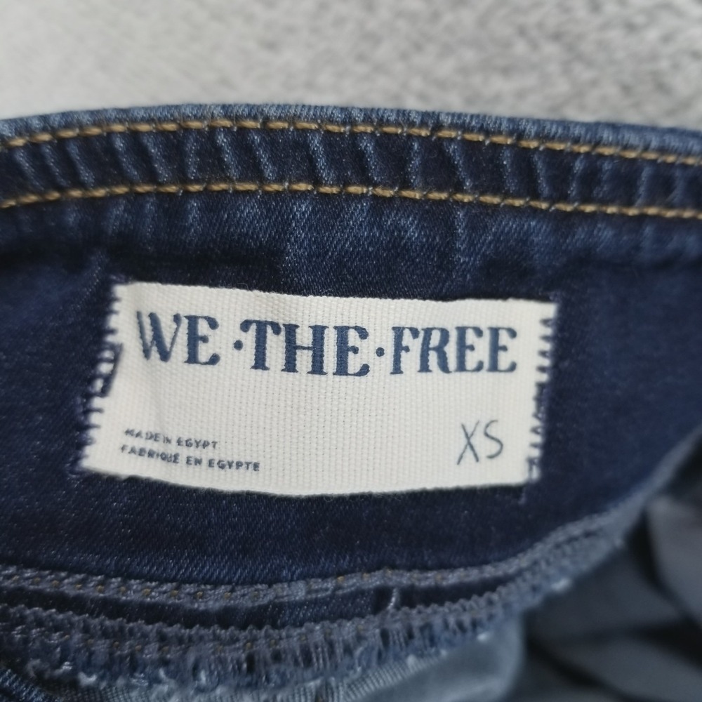 We The Free Jeans Womens XS Blue Crop Bootcut Mid Rise In My Feelings Pullon - Picture 4 of 10